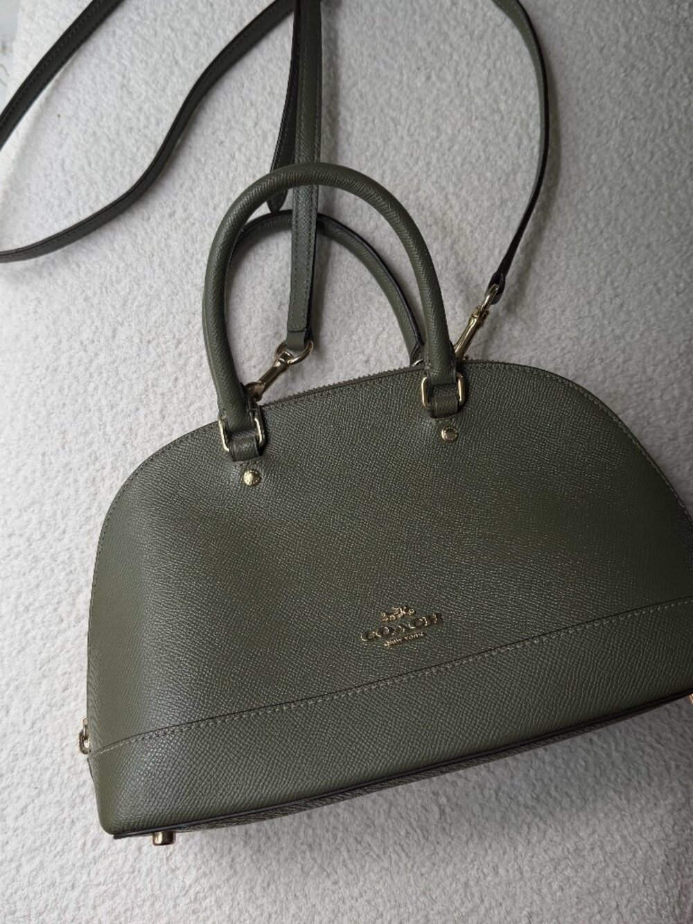 Coach Mini Sierra Satchel Green Bag - Picture 1 of 3